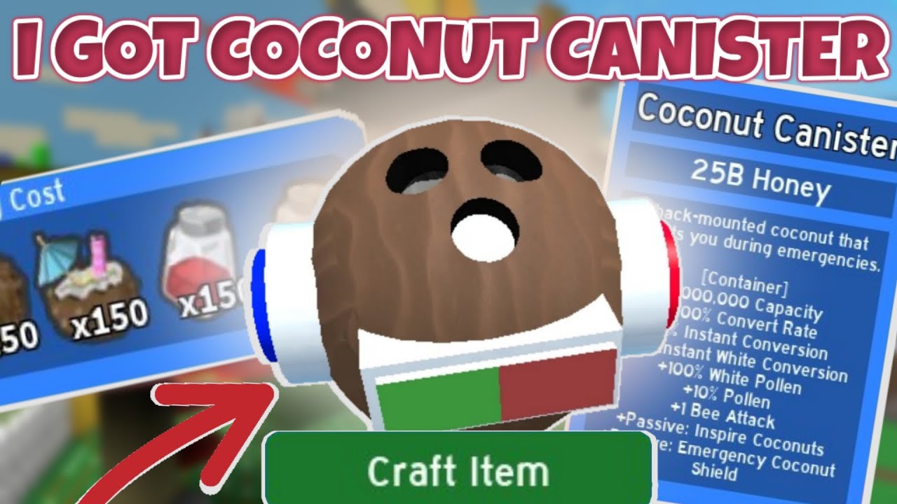 I BOUGHT THE COCONUT CANISTER (Bee Swarm Simulator)