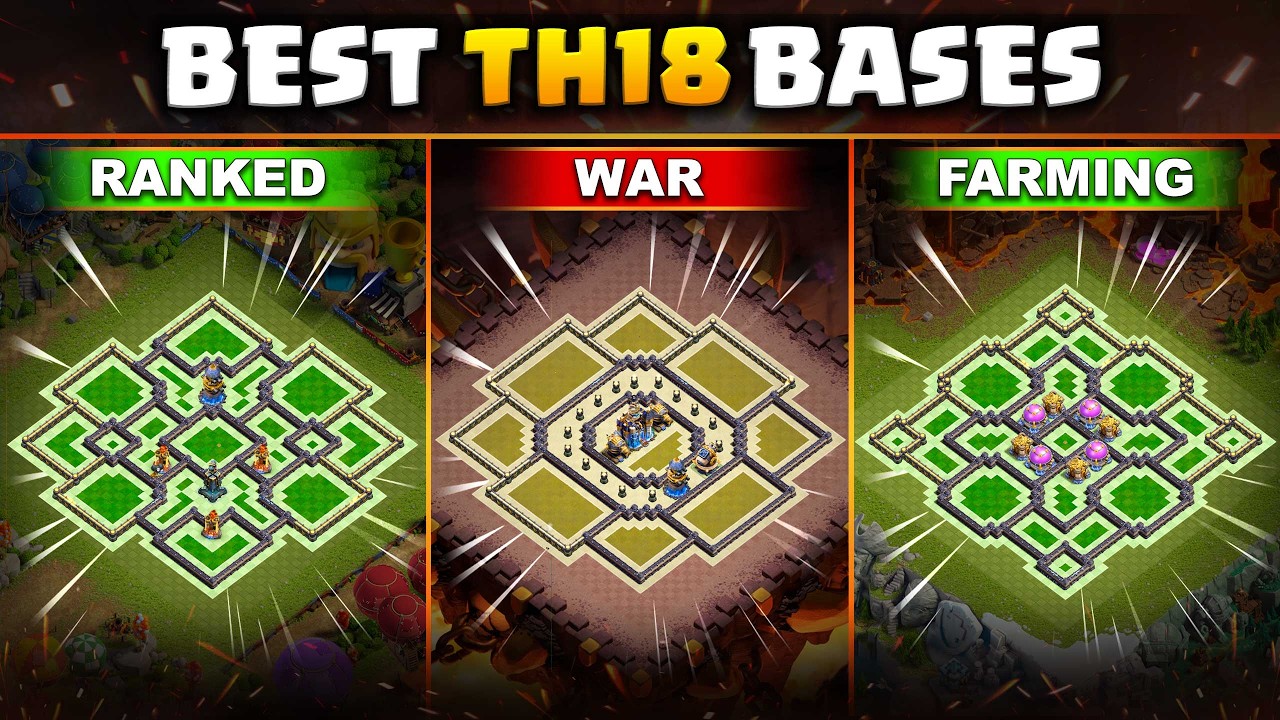 TH18 Base Design 2026 | Best War, Farming & Trophy Bases | Anti 3 Star Layouts