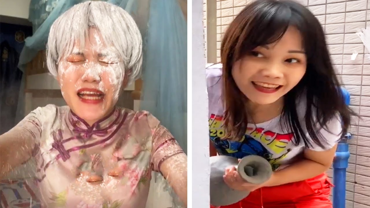Video funny mother and daughter 🤣🤣 - Chinese Funny Video Tik Tok #7