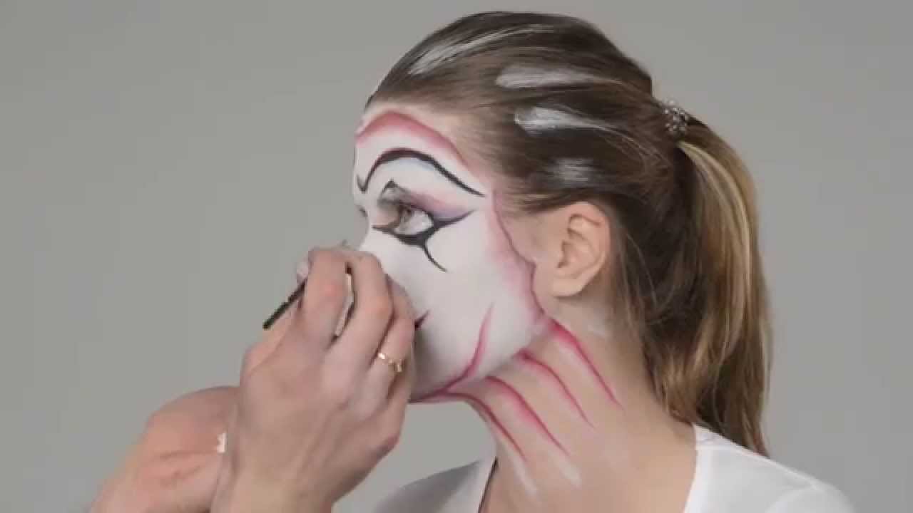 Грим на Хэллоуин. Cirque du Soleil style. Ролик 11