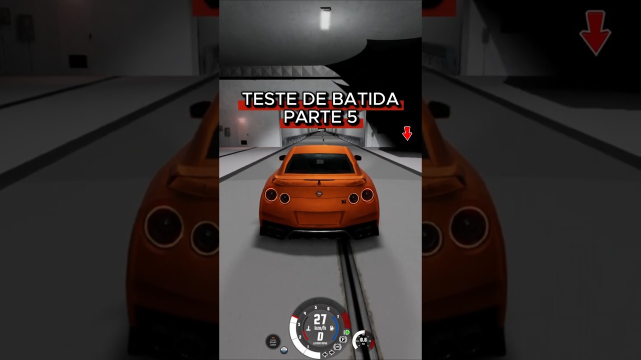 TESTE de BATIDA pt.5 - NISSAN GTR R35 #shorts #R35  #crash