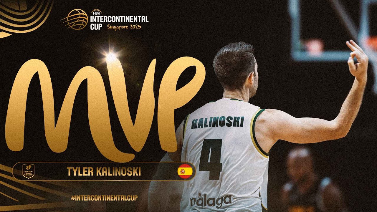 A cut above the rest! Tyler Kalinoski crowned MVP at FIBA Intercontinental Cup Singapore 2025 🤩