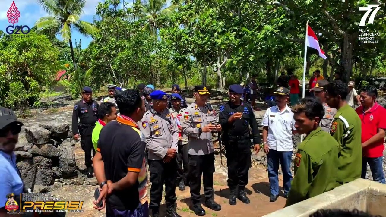 Proses Pengambilan Air Adat Desa Tounwawan Oleh Polres Maluku Barat Daya