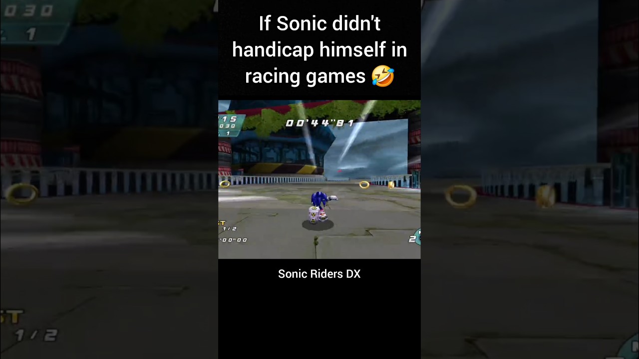 If Sonic didn't handicap himself in racing games 🤣 #sonic #shorts