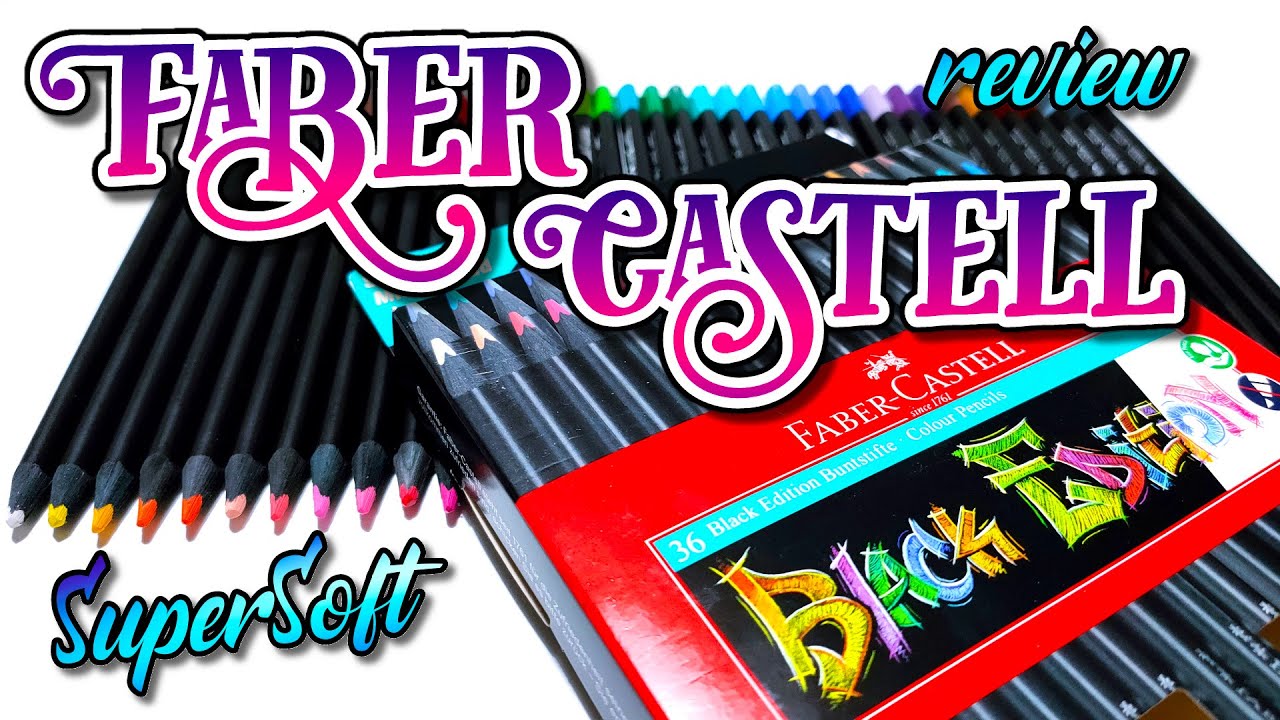 FABER CASTELL Black Edition Super Soft ❃ Recensione matite colorate + test colori. REVIEW & SWATCHES