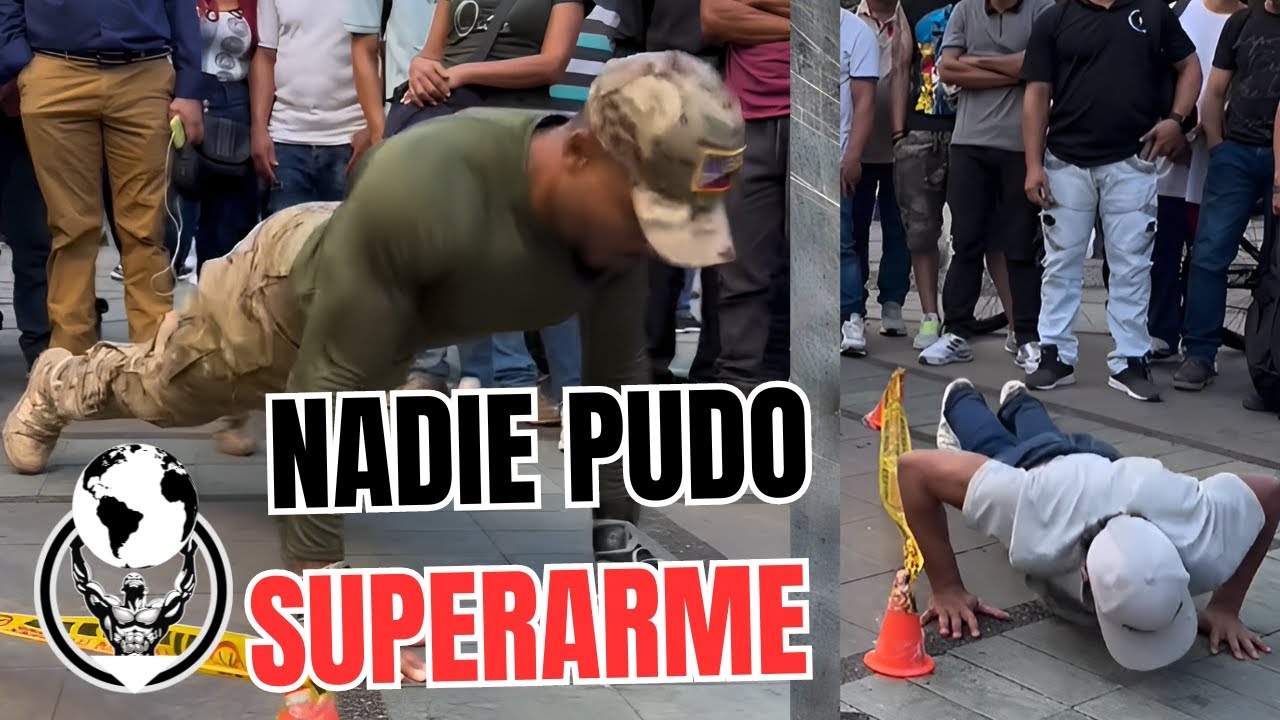 Mundo extremo hace récord de flexiones con salto de obstáculo😱 MUNDO EXTREMO