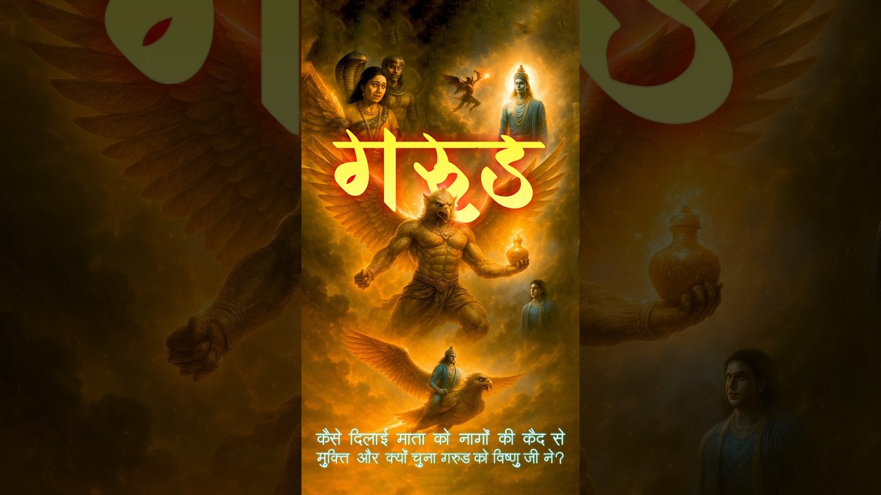Garud Dev Story 🦅 | कैसे माँ को नागों से दिलाई मुक्ति और बने विष्णु जी के वाहन?