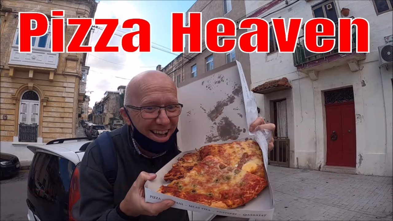 Pizza take away , Malta street food , B'kara .MALTA