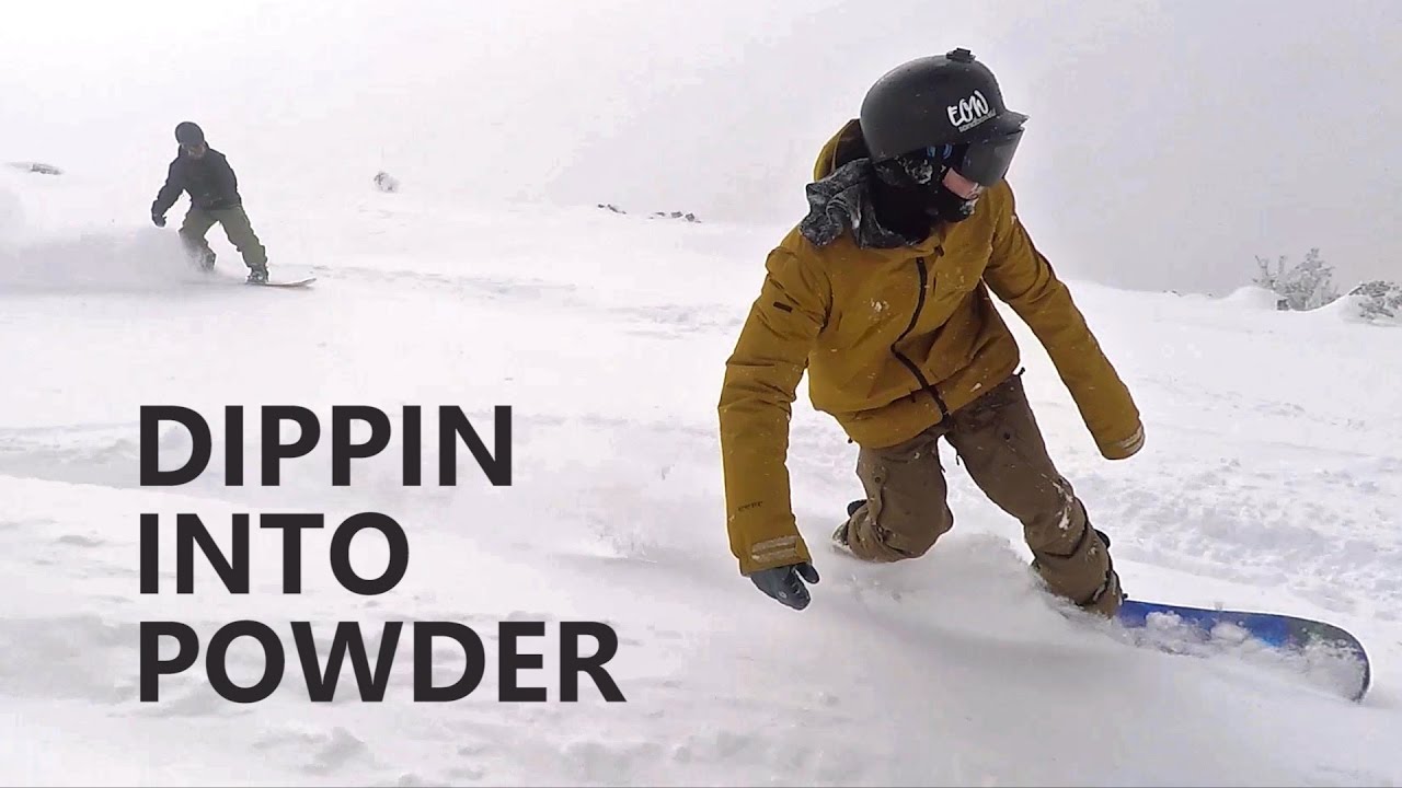 Dippin Into Powder - Snowboarding at Mt Bachelor