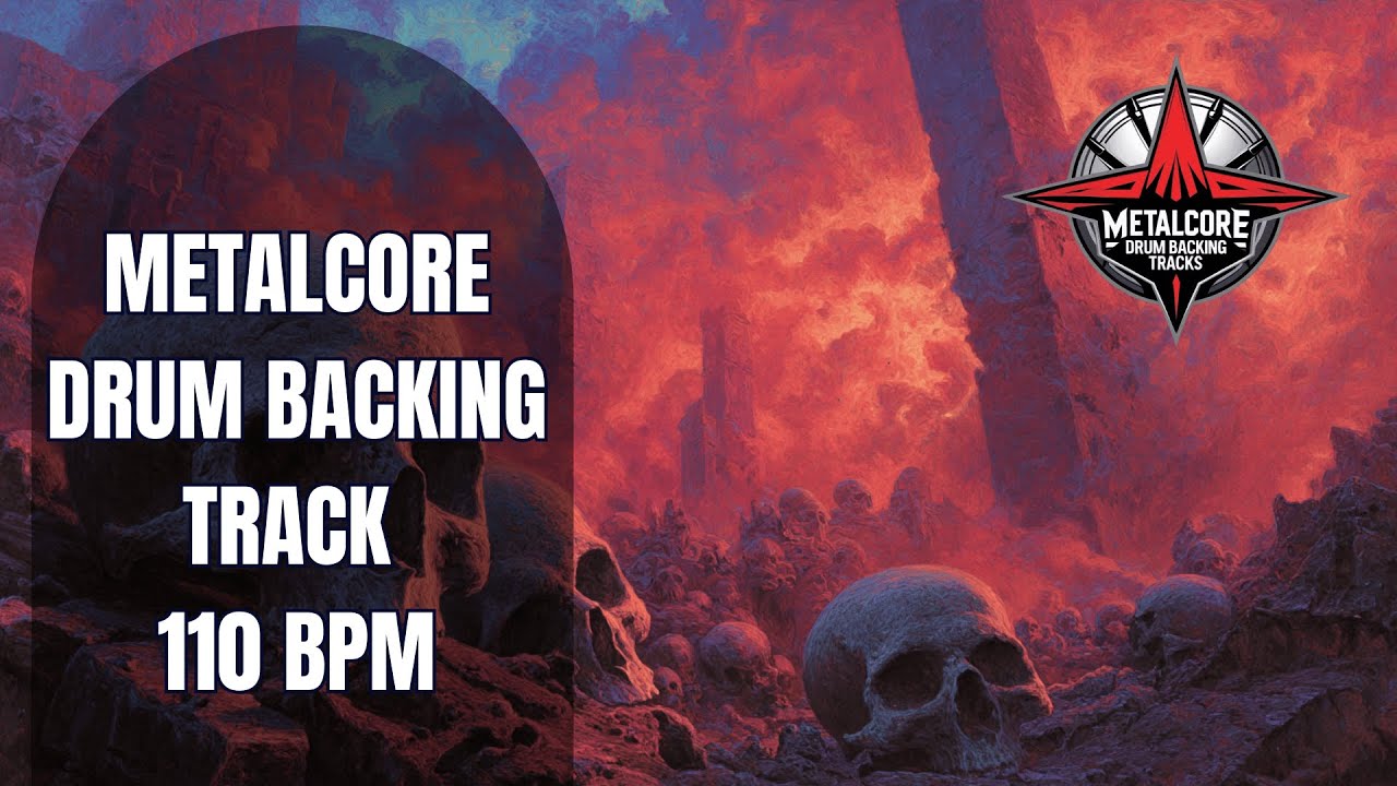 110 BPM Metalcore Drum Backing Track | Catchy Stomp Beat