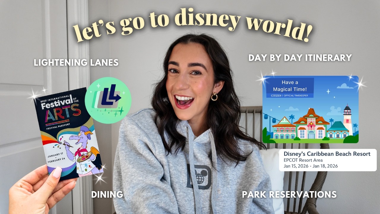 DISNEY WORLD PLAN & PREP - festival of the arts, itinerary, dining reservations, trip idea's & more!