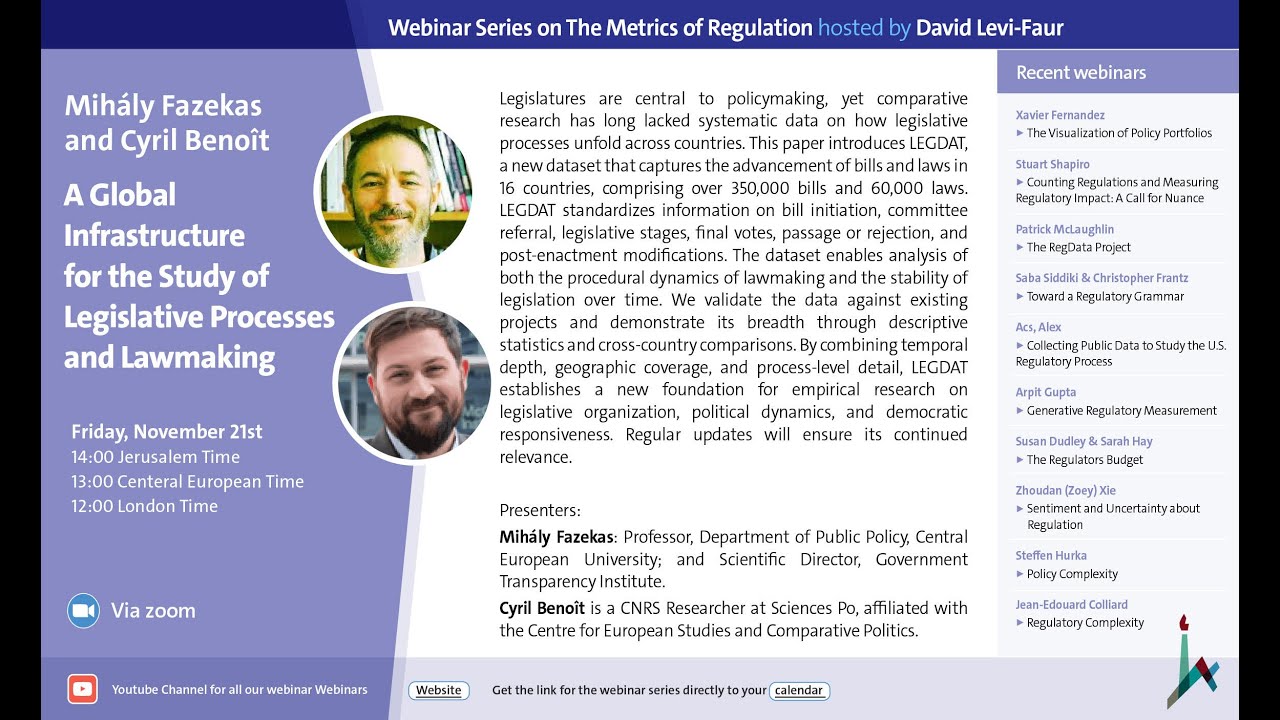 LEGDAT: A Global Infrastructure for the Study of Legislative Processes and Lawmaking,
