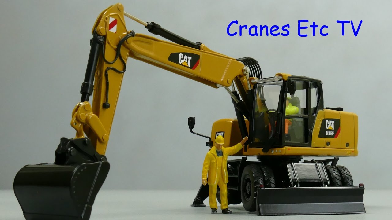Diecast Masters Caterpillar M318F Wheeled Excavator by Cranes Etc TV