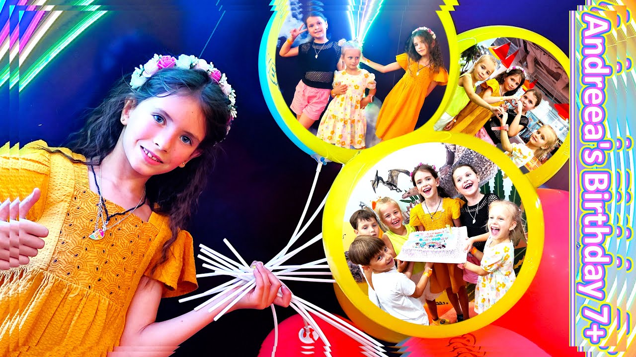 Andreea's Birthday 7+😘🥳🎁🎂💖 Distracție și Emoții la ADVENTICA! Aniversarea Andreei cu Jocuri și Tort!