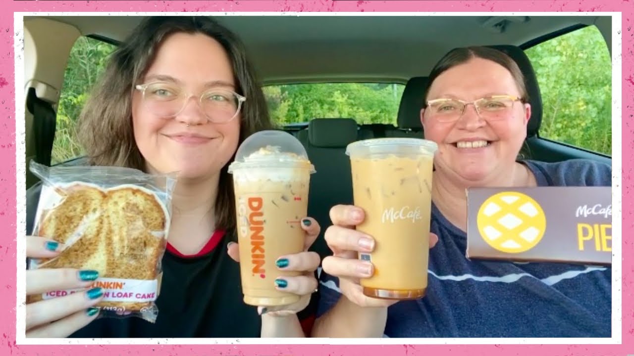 McDonald’s & Dunkin Fall Treats! Pumpkin Spice Coffee, Crème & Pumpkin Pie, Pumpkin Loaf Taste Test!