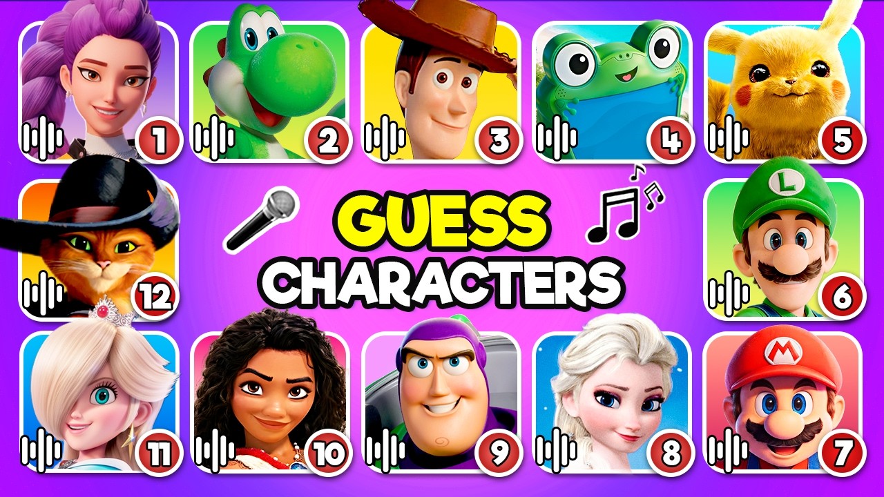 Guess the Movie Character by the Song, Voice and Emojis 🎤