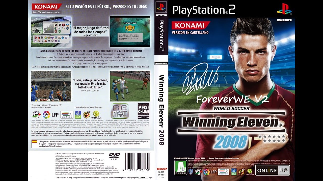 WE2008 - ForeverWE V2. Unico Patch para o Winning Eleven 2008. Coloquei a narração do Galvão Bueno.
