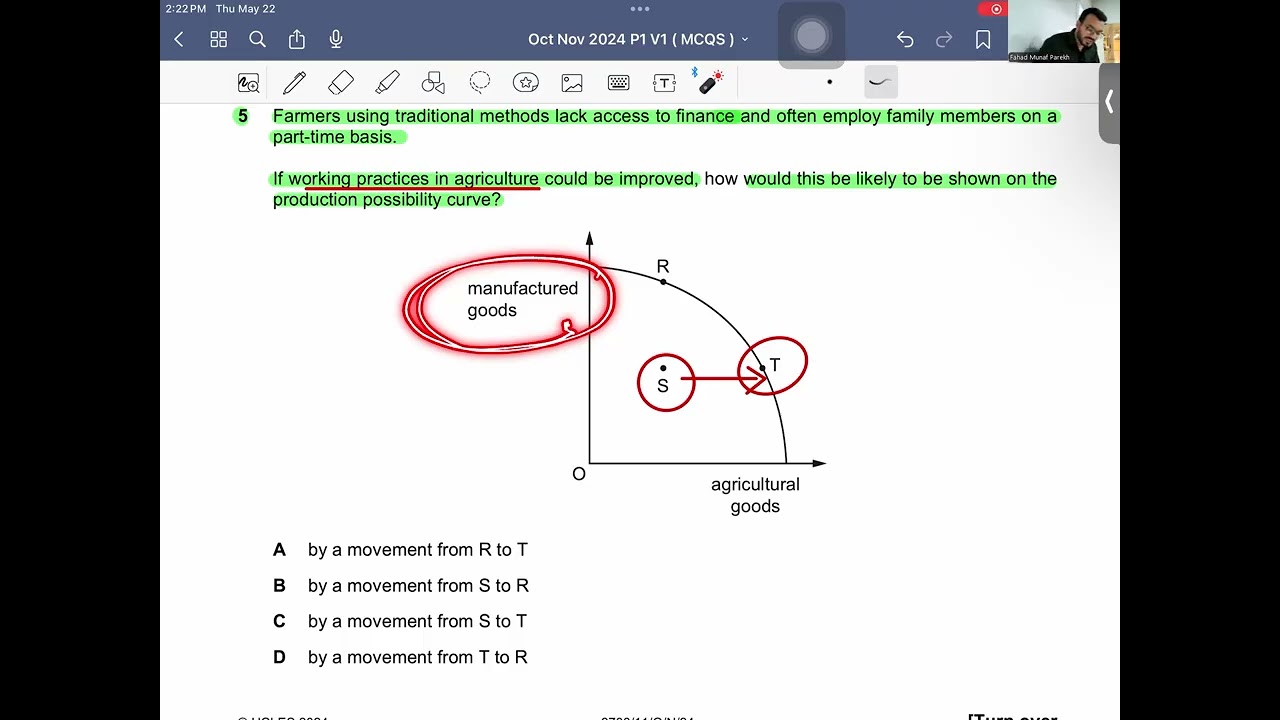 Oct Nov 2024 Paper 1 Variant 1 ( MCQS ) AS Level Economics 9708 | Urdu/Hindi Language