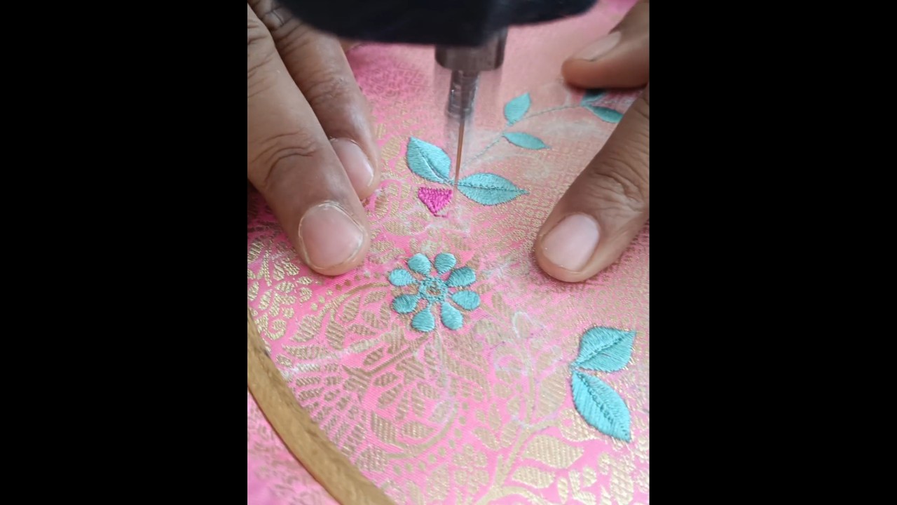The Secrets of Hand Embroidery Techniques | Embroidery Machine #short #ytshorts #shorts