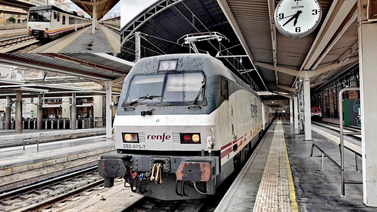 252 Renfe + Talgo 6B8 📍 VALENCIA NORD y MD 592 Camello  ~ Ferrocarril ibérico español  Trenes España