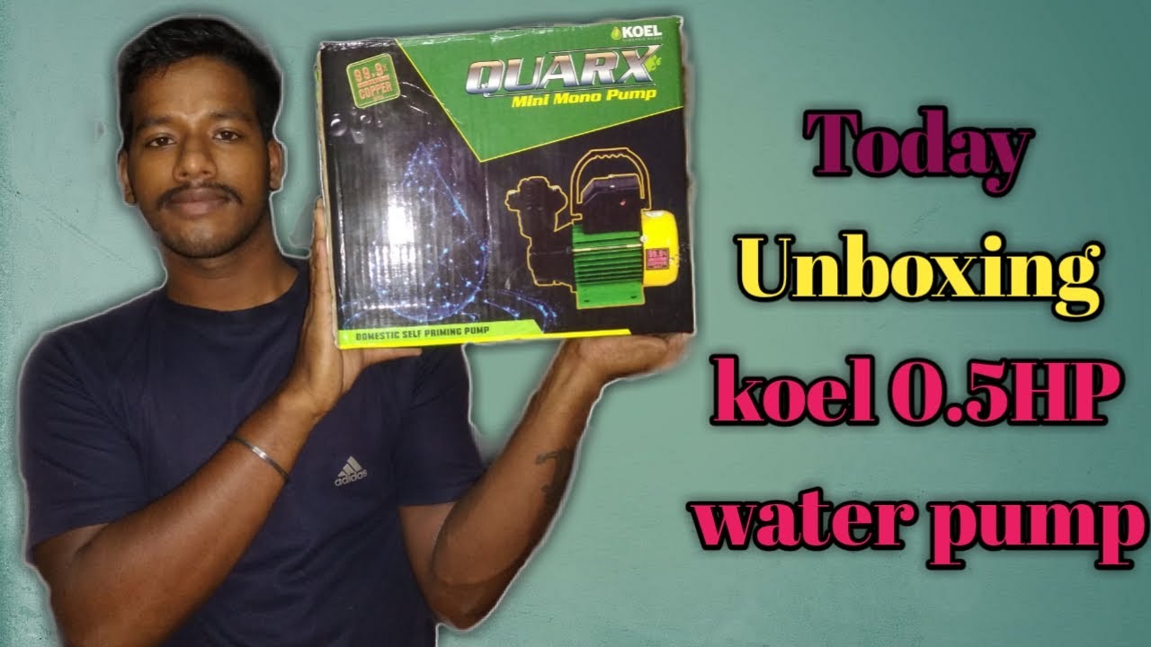 Ajke ami unboxing korbo kiloskar group company (koel 99.9% copper wire) 0.5HP water pump