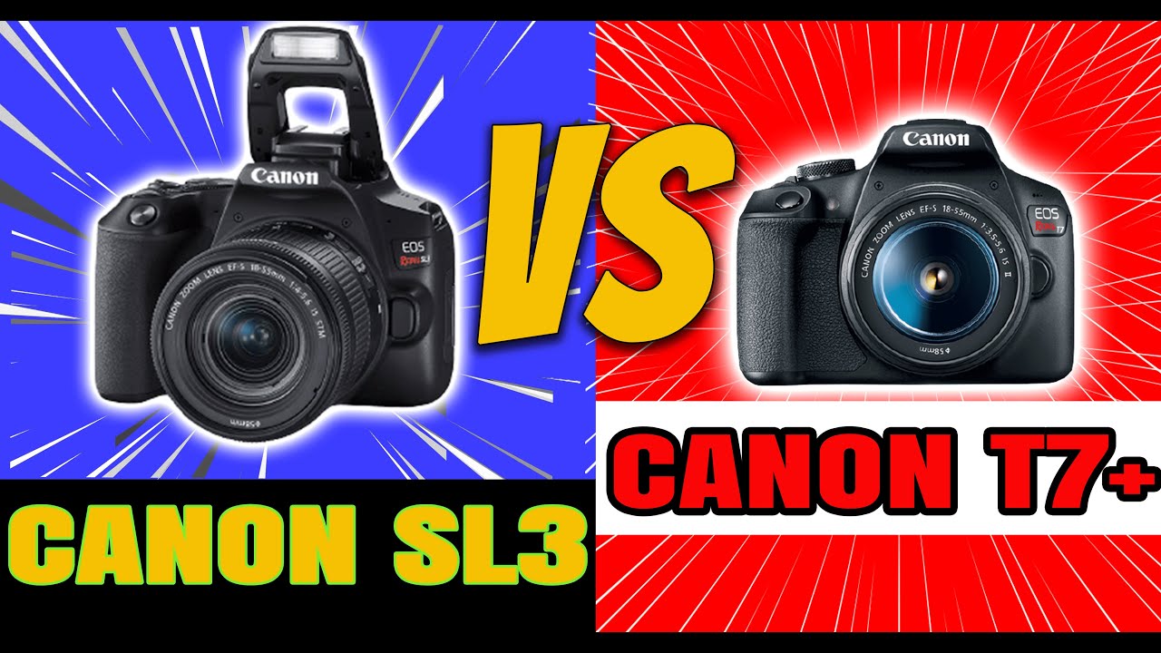 Canon T7+ vs Canon SL3 - Qual é a MELHOR? Comparativo ESPECIAL