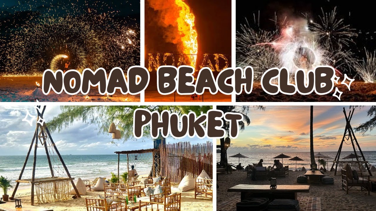 🔥 Epic Sunset Fire Show at NOMAD Beach Club | Full Performance | Phuket, Thailand