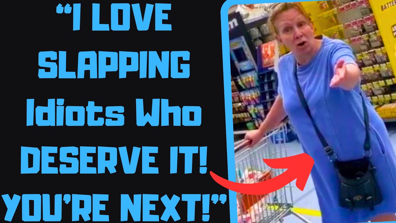 r/IDontWorkHereLady - Smug Karen SLAPS ME For 