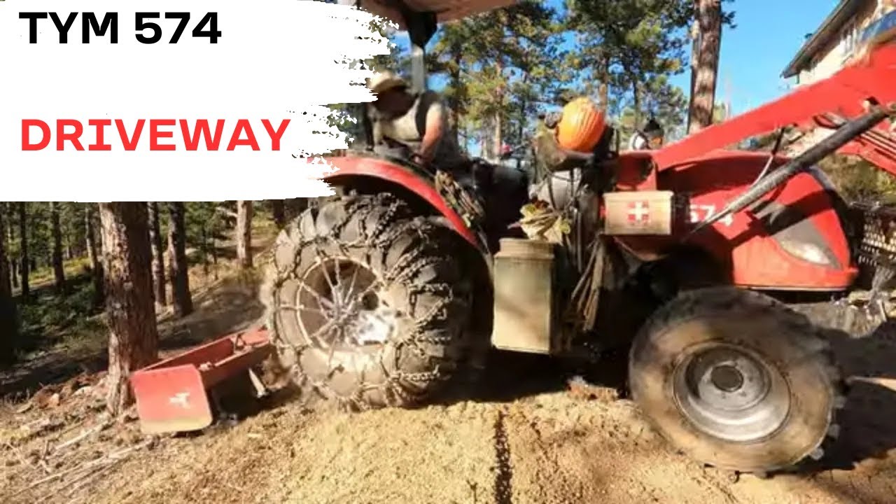 Let's EXPAND!  Growing the driveway, Tym 574 HST