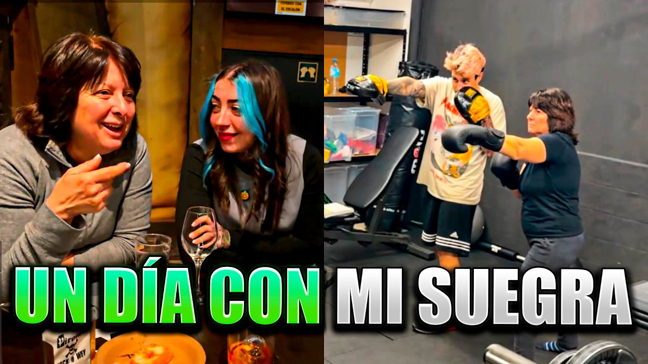 PASAMOS el DÍA ENTERO con mi SUEGRA 💙 (COMIDA, CHARLA Y ENTRENO)
