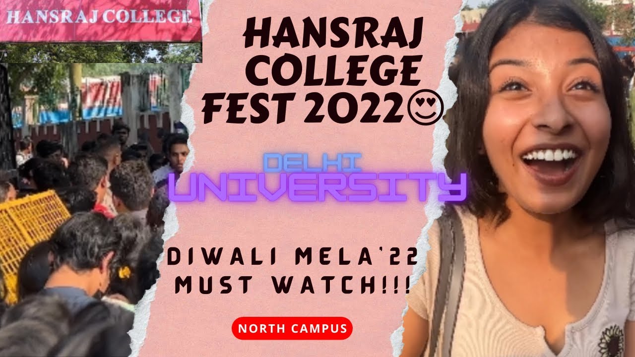 Hansraj College Fest 2025 😍 | Delhi University | Diwali Mela'22 | Vlog 9