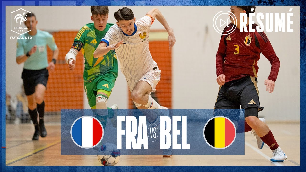 Les U19 remportent le premier acte (6-2) face à la Belgique I U19 Futsal 2024-2025