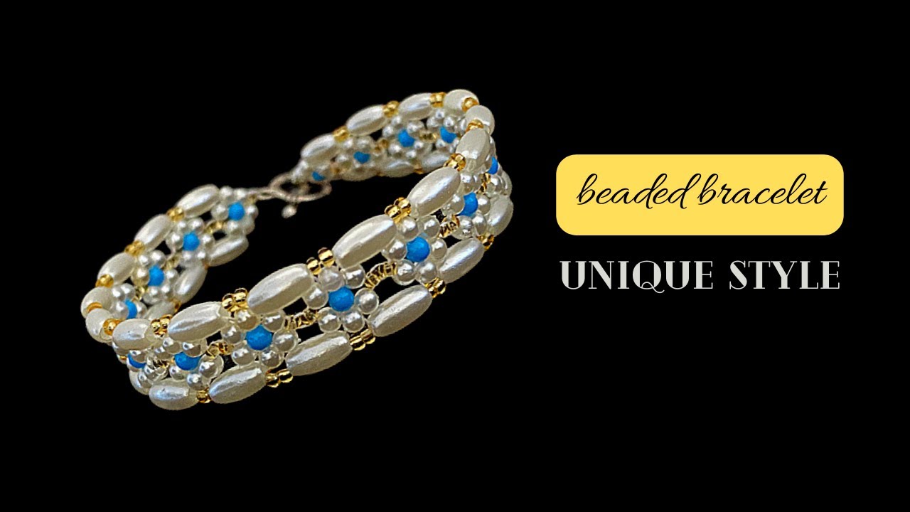 beaded jewelry. bracelet making. easy beading pattern.