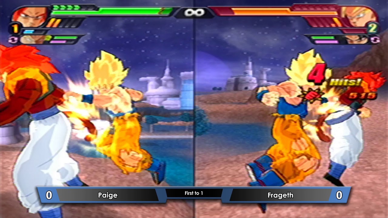 DBZ BT3 - Paige (P1) vs Frageth (P2)