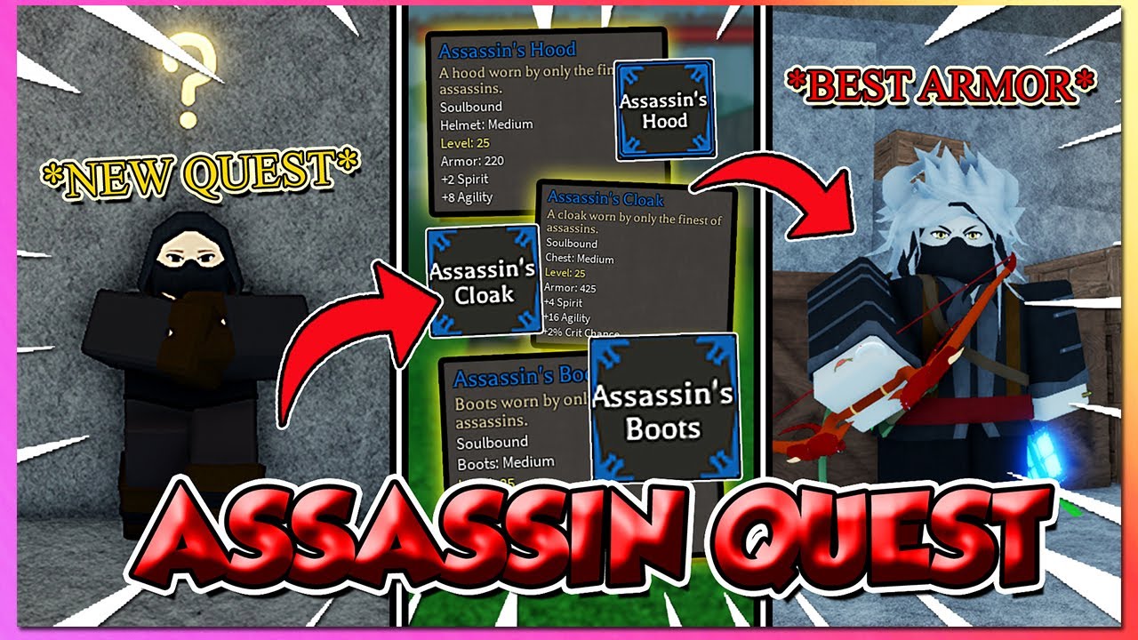 Rune Slayer New How To Get Assassin Armors Set Full Location Fast + Full Guide!
