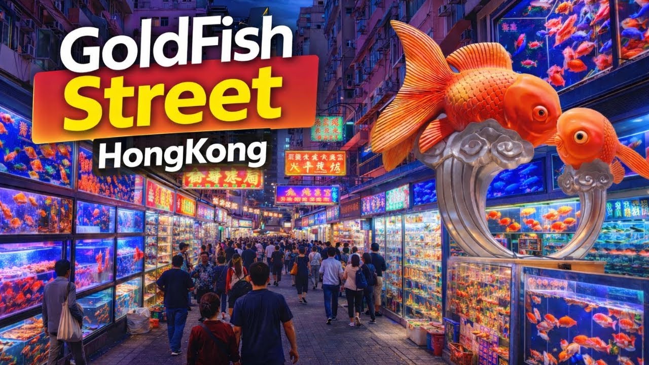 VISITEI A RUA MAIS FAMOSA DO MUNDO DO AQUARISMO!!! GOLDFISH STREET - HONGKONG