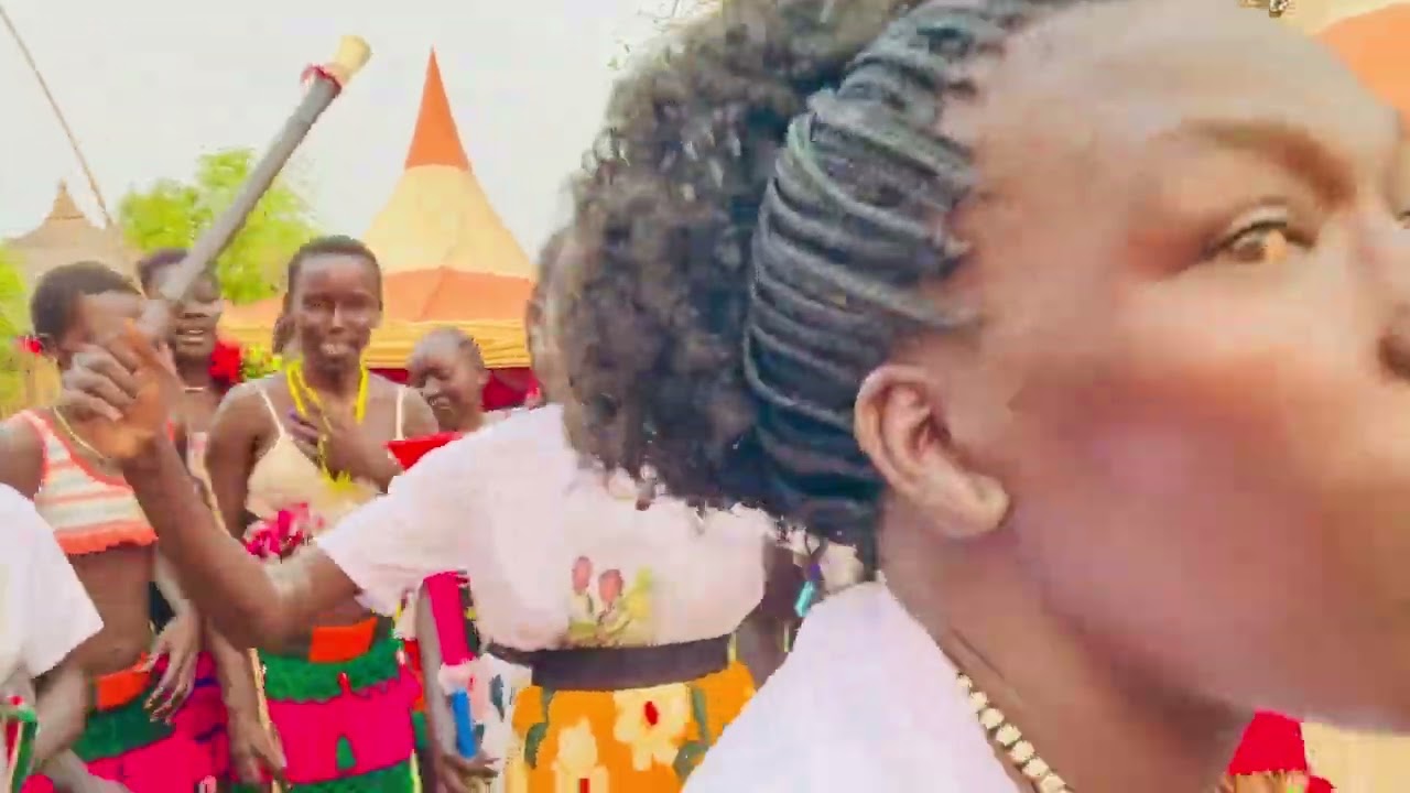 Diar ku Nyiir Pan Yuol Ajuong during Welcoming Ceremony of Grace Achien Bagic Madit