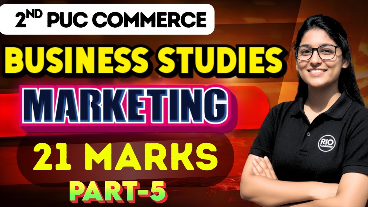 2nd PUC  Business Studies | Marketing part-4 | Exams 2026  #pucexam
