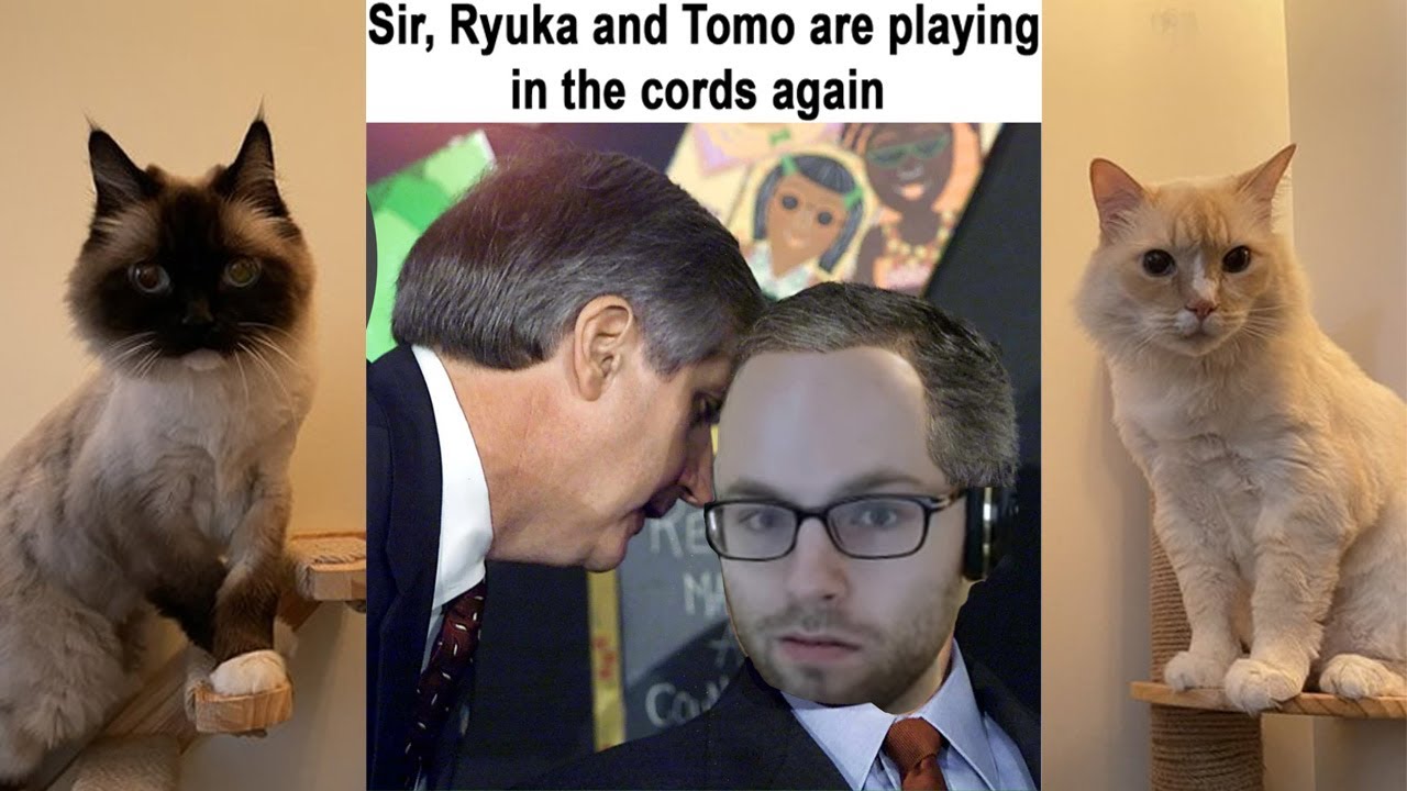 Northernlion, но его КОШКИ НЕ МОГУТ ДЕРЖАТЬСЯ ВДАЛИ ОТ ШНУРОВ!!!(при участии Рюки и Томо)