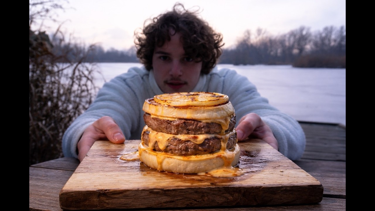 I hate society so I cook outside