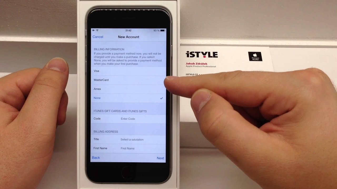 Jak na iZařízení : Vytvoření Apple ID