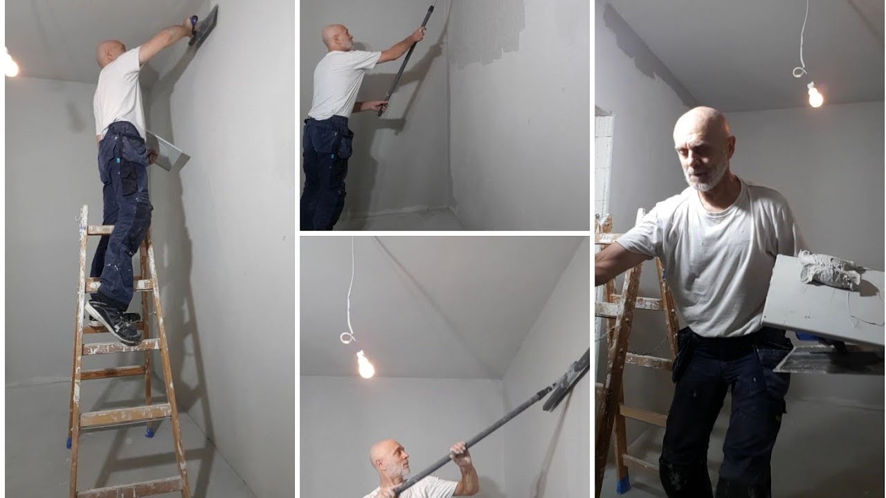 Gładź wałkiem na jedną warstwę i już.  Flugger Sandplast LSR