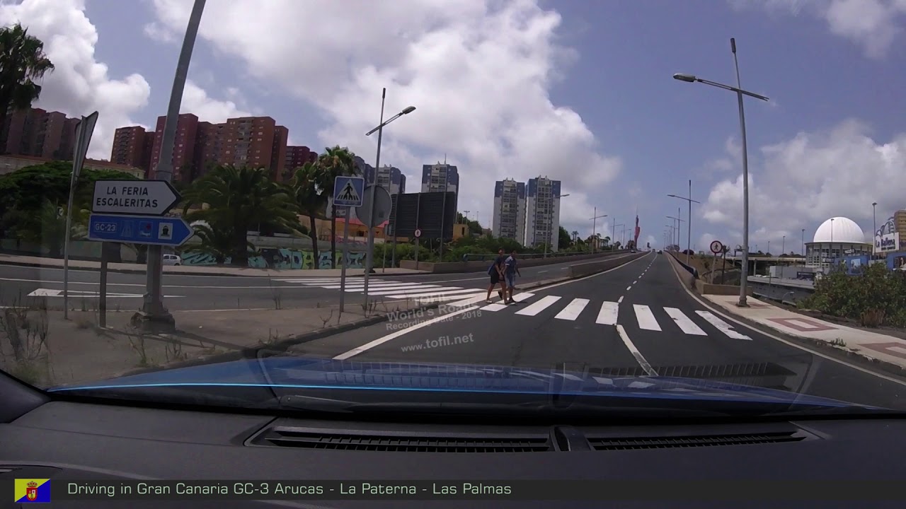 772  Driving in Gran Canaria GC-3 Arucas - La Paterna - Las Palmas