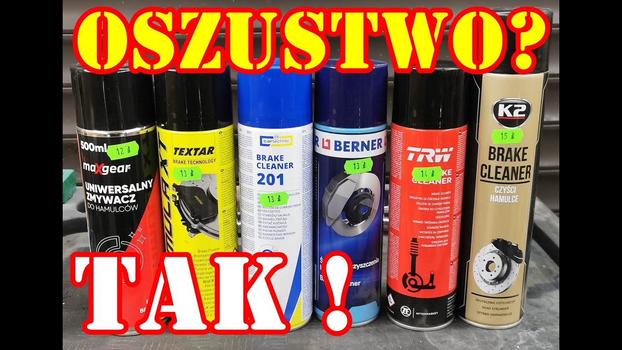 TEST - zmywacze hamulc&oacute;w MAXGEAR TEXTAR CARTECHNIC BERNER TRW K2