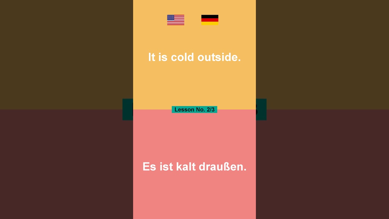 "it" Learn easy German for Beginners: A Simple english words to Get You Started