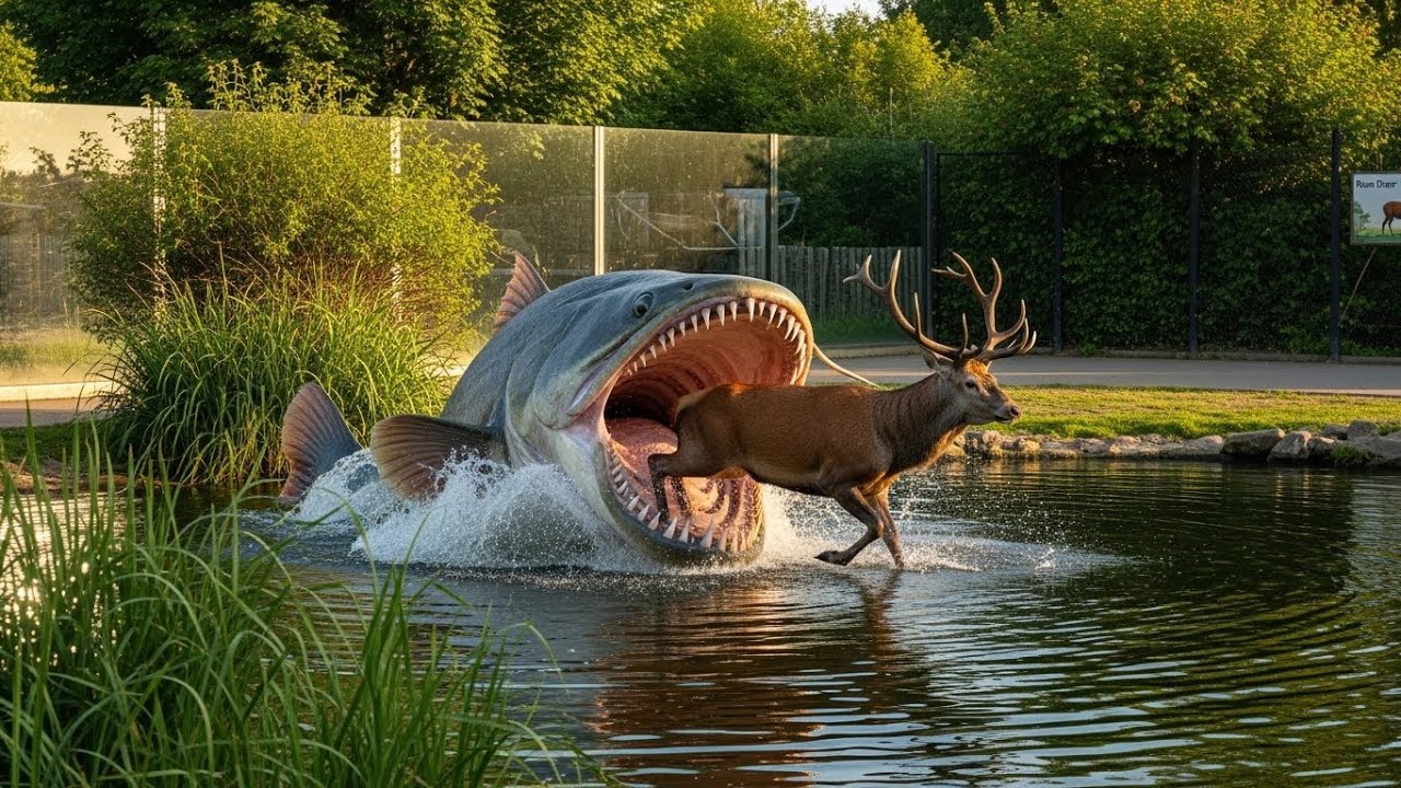 0107Heroic Rescue Team Turns the Tide Against a Giant Shark to Save an Adorable Mother Deer 🦌🦈💖