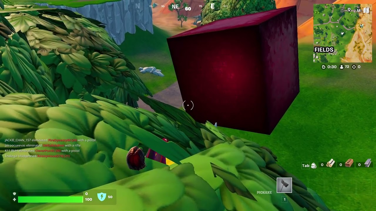 RED CUBE DESTROYS TREE! (15th time)