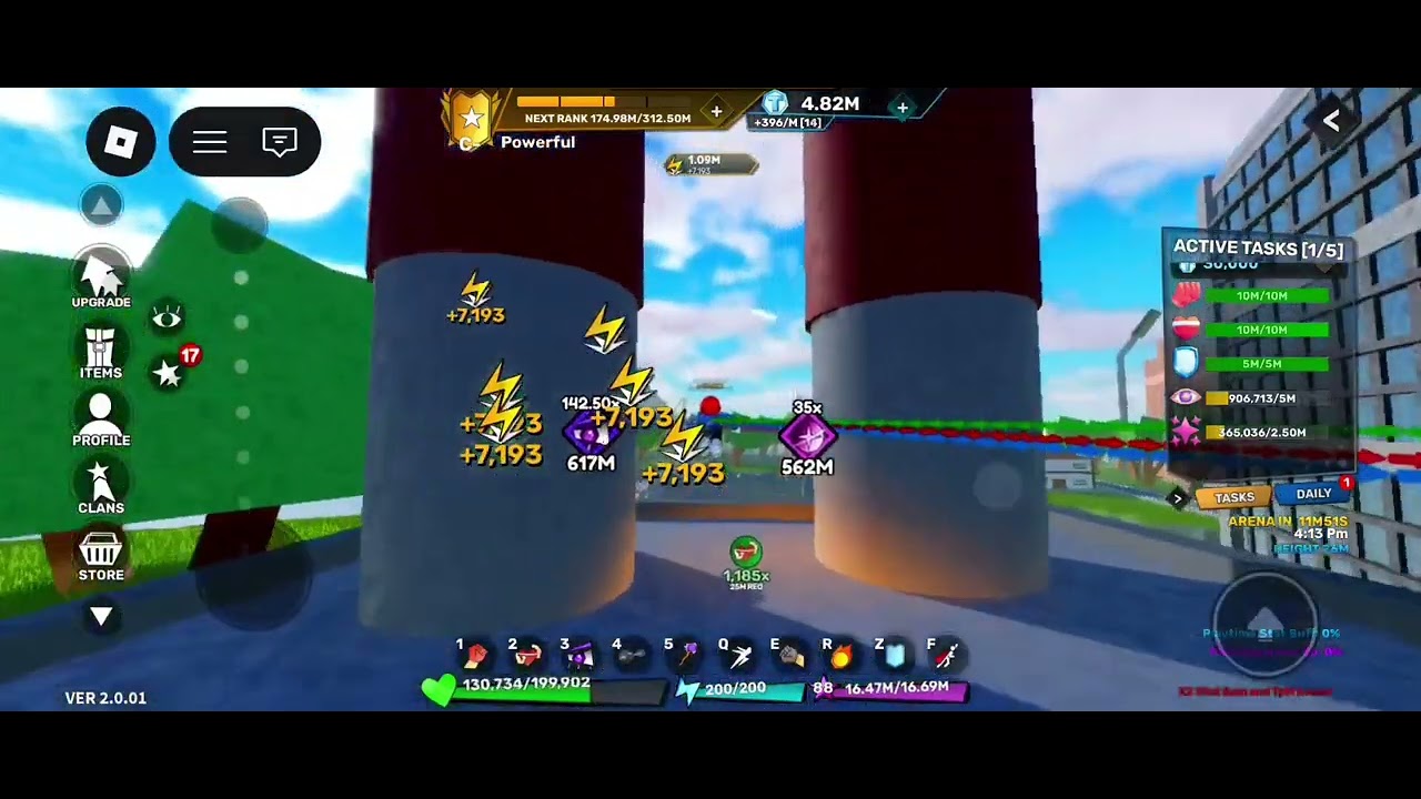 Super Power training league 2nd account gameplay part 1 