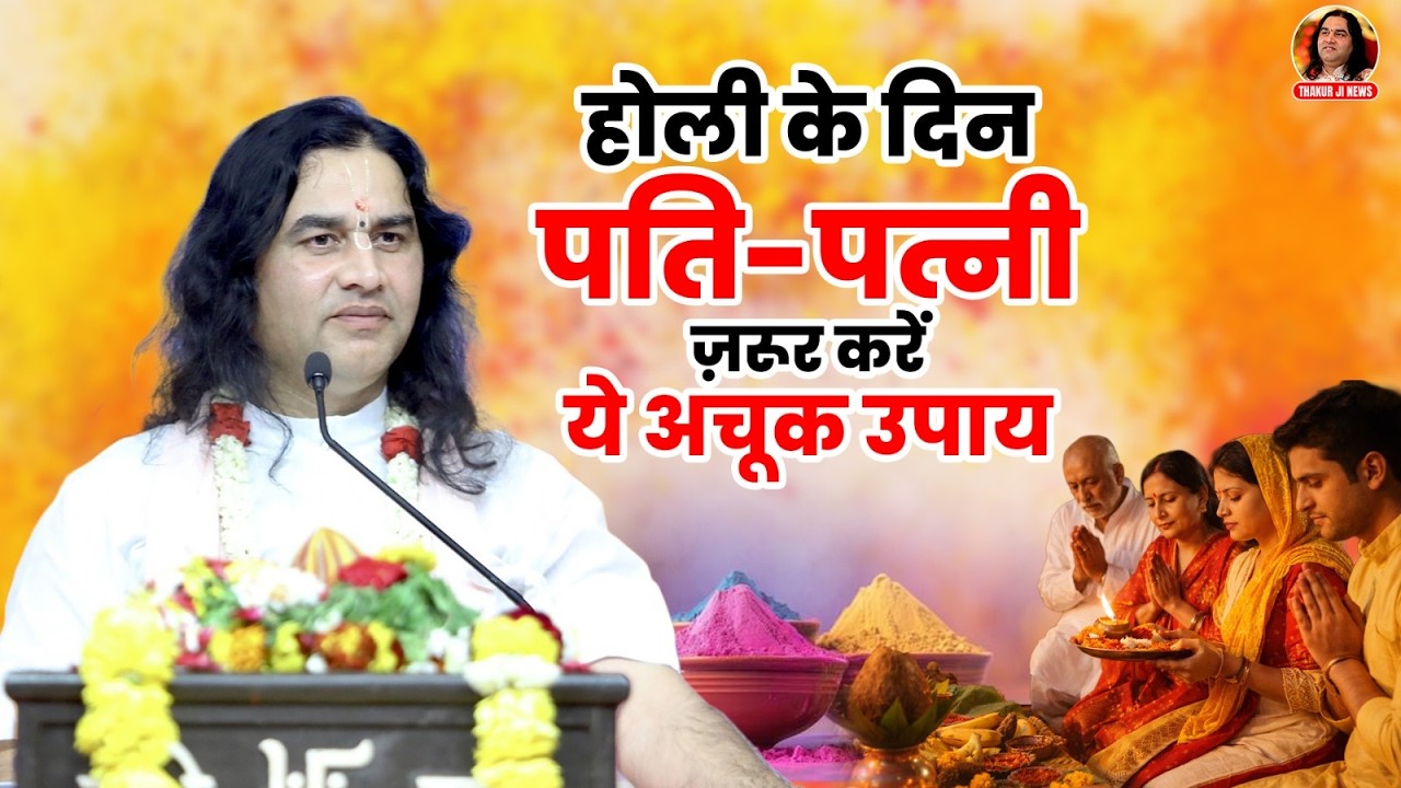 होली के दिन पति-पत्नी ज़रूर करें ये अचूक उपाय || Shri Devkinandan Thakur Ji Maharaj Pravachans