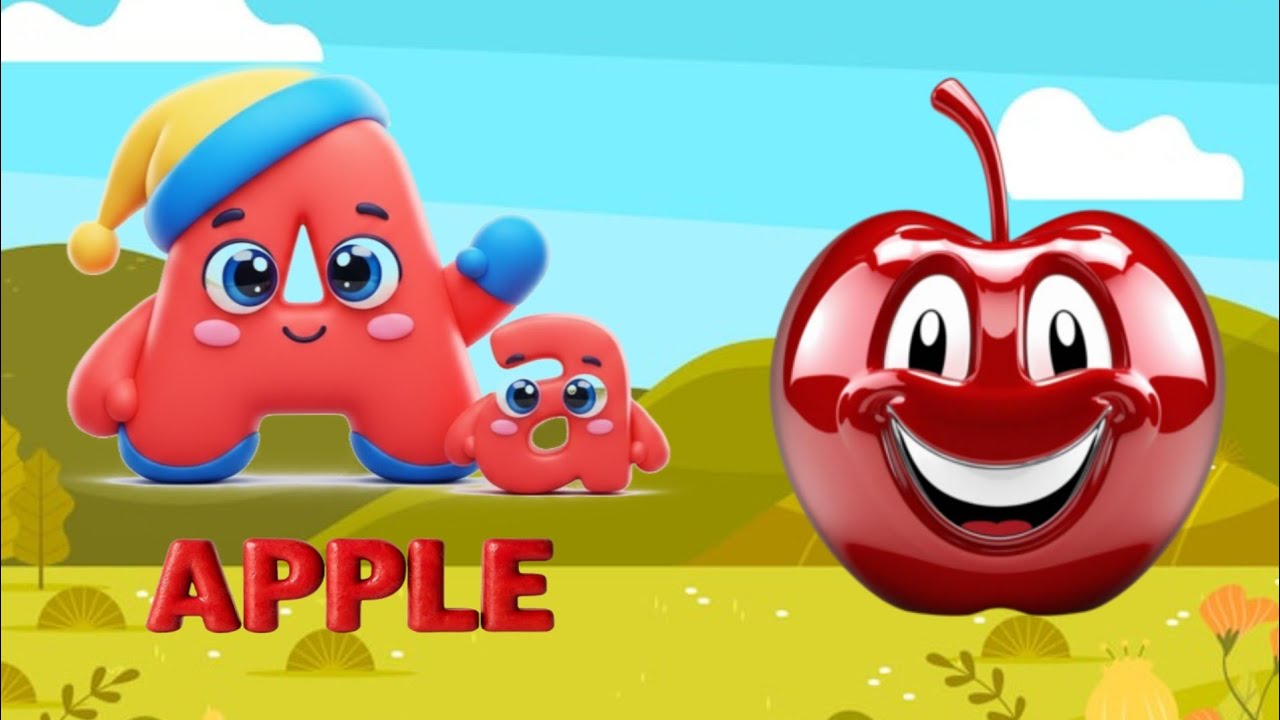 Phonics Song 2 with TWO Words in 3D -A For airplane - ABC Alphabet Songs with Sounds For children